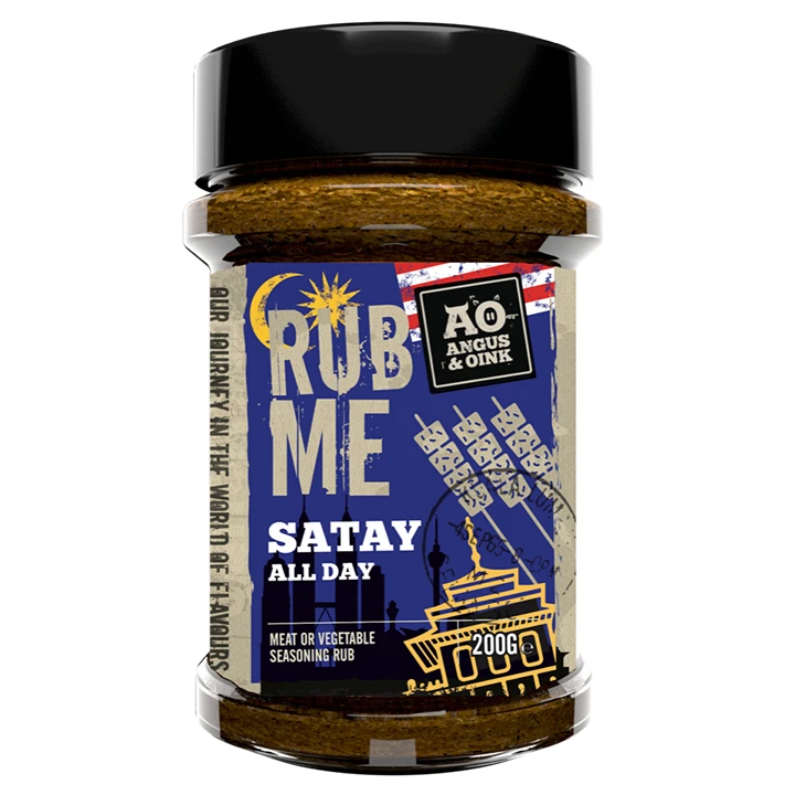 Angus&Oink (Rub Me) Satay Seasoning 200 Gram 1 Angus&Oink (Rub Me) Satay Seasoning 200 Gram