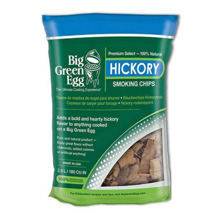 Big Green Egg Hickory Rookchips 2,9 Liter 1 Big Green Egg Hickory Rookchips 2,9 Liter