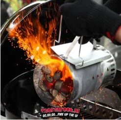 Weber Grote Brikettenstarter + GRATIS Weber Briketten + Aanmaakblokjes -BBQ Verkoop image 190