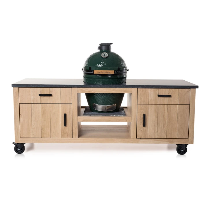 Eiken Tafel Classic Long II Big Green Egg Medium & Large 1 Eiken Tafel Classic Long II Big Green Egg Medium & Large