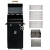 PK360 Grill & Smoker Silver Met Teakhouten Zijtafels