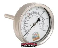 Vuur&Rook / BBQ365 RVS Thermometer 125mm -BBQ Verkoop image 853