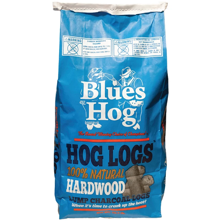 Blues Hog All Natural LOG Charcoal 7 Kg 1 Blues Hog All Natural LOG Charcoal 7 Kg